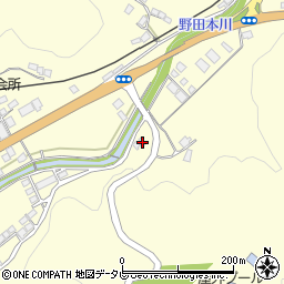 愛媛県大洲市平野町野田3409周辺の地図