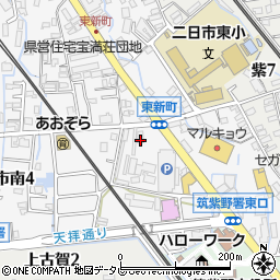 ＪＡ筑紫二日市東周辺の地図