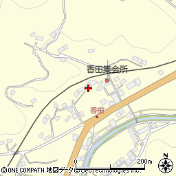 愛媛県大洲市平野町野田659周辺の地図