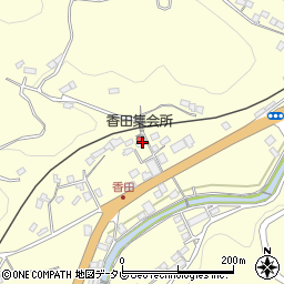 愛媛県大洲市平野町野田603周辺の地図