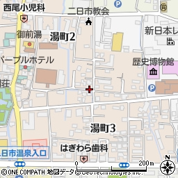 日本経済新聞二日市販売所周辺の地図