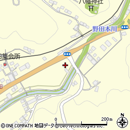 愛媛県大洲市平野町野田454周辺の地図