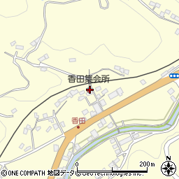 愛媛県大洲市平野町野田663周辺の地図