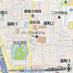 福岡県筑紫野市湯町周辺の地図
