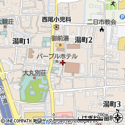 福岡県筑紫野市湯町周辺の地図
