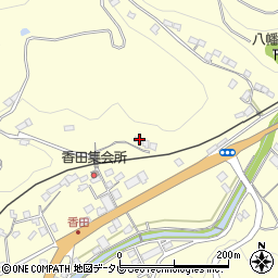 愛媛県大洲市平野町野田485周辺の地図