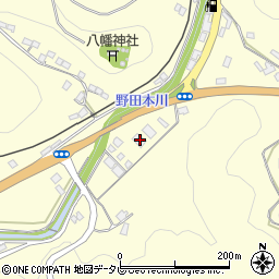 愛媛県大洲市平野町野田3397周辺の地図