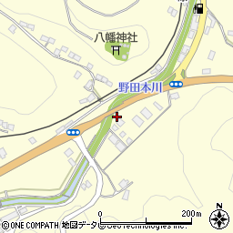 愛媛県大洲市平野町野田3402周辺の地図