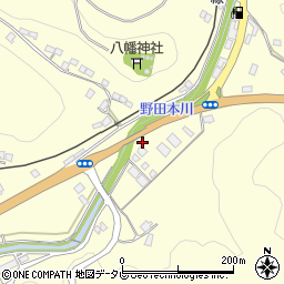 愛媛県大洲市平野町野田3386周辺の地図