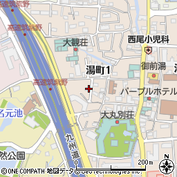 〒818-0058 福岡県筑紫野市湯町の地図