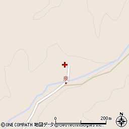 大分県中津市山国町槻木1976周辺の地図