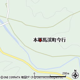 大分県中津市本耶馬渓町今行周辺の地図
