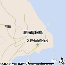 佐賀県唐津市肥前町向島周辺の地図