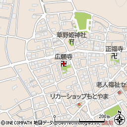 広願寺周辺の地図