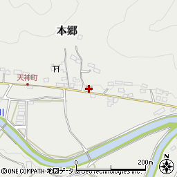 尾川郵便局周辺の地図