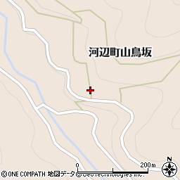 愛媛県大洲市河辺町山鳥坂1512周辺の地図