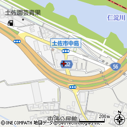 高知県土佐市中島周辺の地図