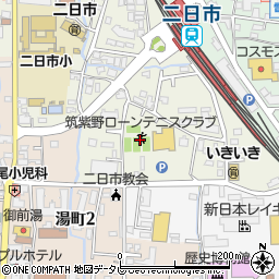 筑紫野ローンテニスクラブ周辺の地図