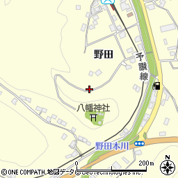 愛媛県大洲市平野町野田273周辺の地図