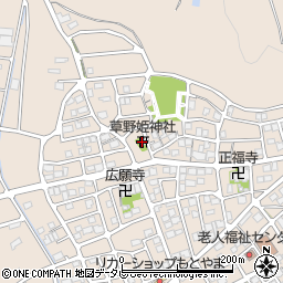 草野姫神社周辺の地図