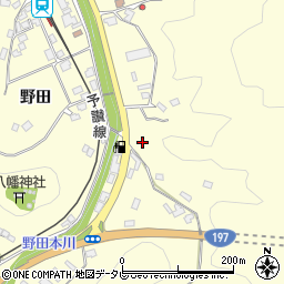 愛媛県大洲市平野町野田3246周辺の地図