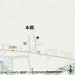 高知県佐川町（高岡郡）本郷周辺の地図