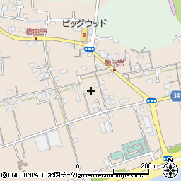 横田野公民館周辺の地図