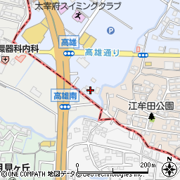大地のうどん 太宰府店周辺の地図