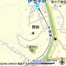 愛媛県大洲市平野町野田192周辺の地図