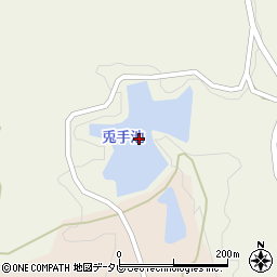 兎手池周辺の地図