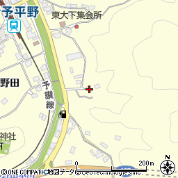 愛媛県大洲市平野町野田3249周辺の地図