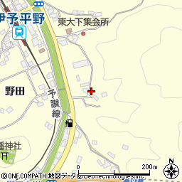 愛媛県大洲市平野町野田3239周辺の地図