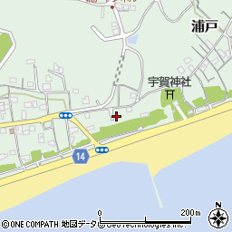 高知県高知市浦戸774周辺の地図