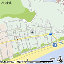 高知県高知市浦戸654周辺の地図