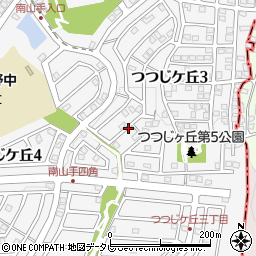 福岡県大野城市つつじケ丘周辺の地図