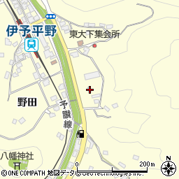 愛媛県大洲市平野町野田3231周辺の地図