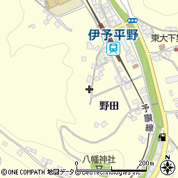 愛媛県大洲市平野町野田234周辺の地図