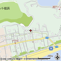 高知県高知市浦戸645周辺の地図