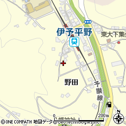 愛媛県大洲市平野町野田208周辺の地図