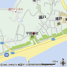 高知県高知市浦戸826周辺の地図
