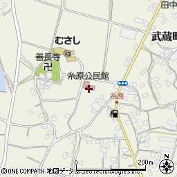 糸原自治公民館周辺の地図