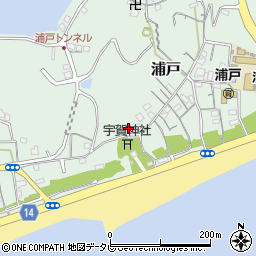高知県高知市浦戸840周辺の地図