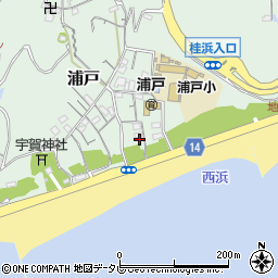 高知県高知市浦戸530周辺の地図