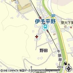 愛媛県大洲市平野町野田225周辺の地図