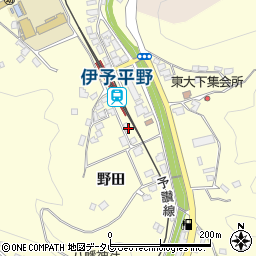 愛媛県大洲市平野町野田140周辺の地図