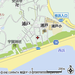 高知県高知市浦戸537周辺の地図