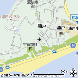 高知県高知市浦戸504周辺の地図