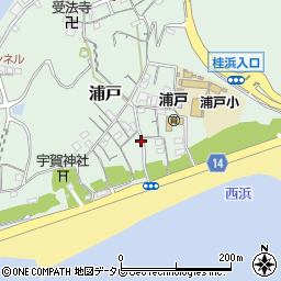 高知県高知市浦戸552周辺の地図