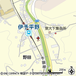 愛媛県大洲市平野町野田138周辺の地図