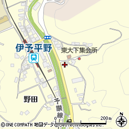 愛媛県大洲市平野町野田3220周辺の地図